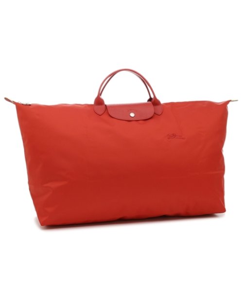 ロンシャン ボストンバッグ ハンドバッグ プリアージュ グリーン Mサイズ レッド レディース LONGCHAMP 1625 919 P83