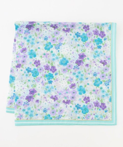 WATERCOLOR FLOWER HANDKERCHIEF ハンカチ