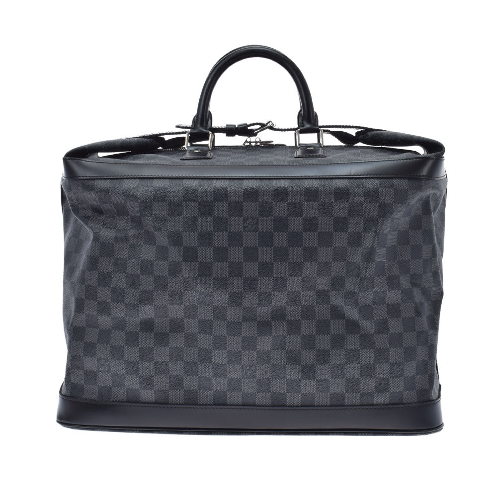 LOUIS VUITTON ルイヴィトン ダミエ グラフィット グリモ  黒 N41161 メンズ ダミエグラフィットキャンバス ボストンバッグ 新同 中古 