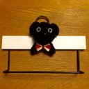 わんちゃん towel rack????