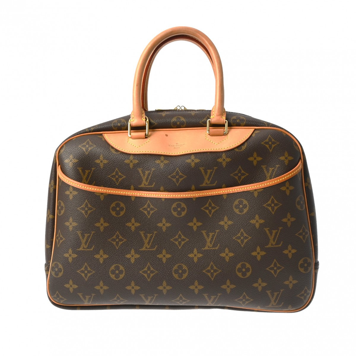 LOUIS VUITTON ルイヴィトン モノグラム ドーヴィル ブラウン M47270 レディース モノグラムキャンバス ハンドバッグ Bランク 中古 