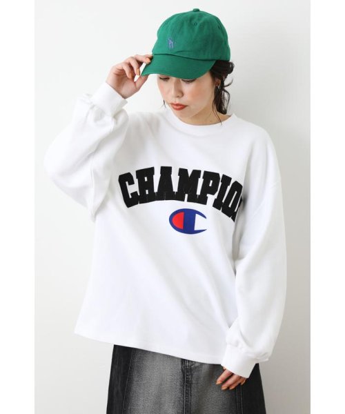 Champion ボリュームスリーブスウェット