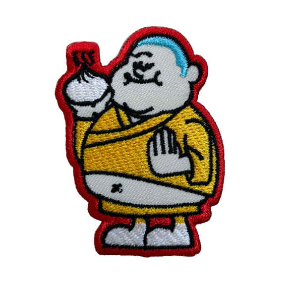 刺繍ワッペン　FAT BOY【NIKUMAN イエロー】