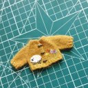 【オビツ１１】刺繍ニットカーディガン ねんどろいどどーる ドール服 1/12サイズ ob11