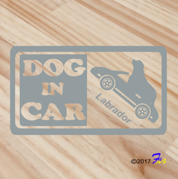 ラブラドール DOG IN CAR ステッカー