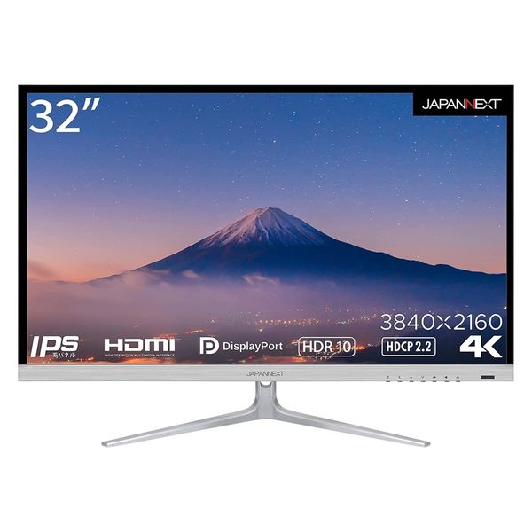 ジャパンネクスト 32インチ ワイド液晶ディスプレイ JN-IPS320FLUHDR-N 1個（直送品）