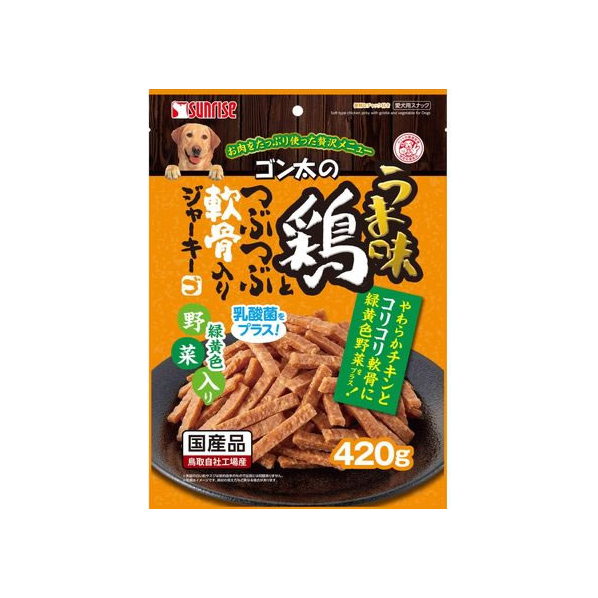 マルカン うま味鶏と軟骨ジャーキー緑黄色野菜 420g FC989PT-SGN-016