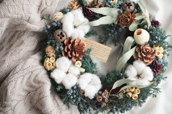 【Creema限定】Christmas wreath〜natural❇︎Mサイズ