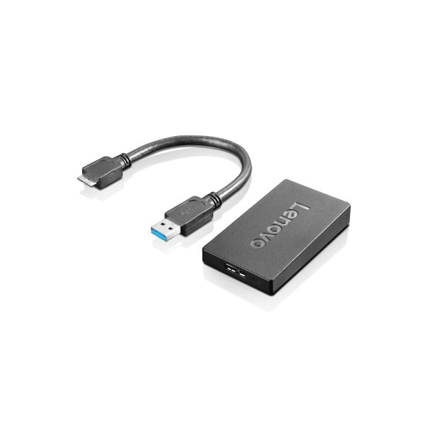 Lenovo ユニバーサルＵＳＢ３．０　ー　ＤｉｓｐｌａｙＰｏｒｔアダプター 4X90J31021 1個（直送品）