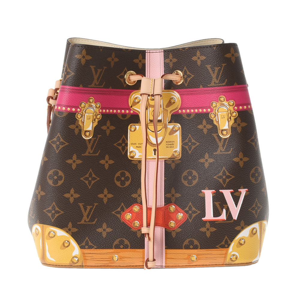 LOUIS VUITTON ルイヴィトン モノグラム ネオノエ トロンプルイユ サマートランク ブラウン M40649 レディース モノグラムキャンバス ショルダーバッグ 未使用 