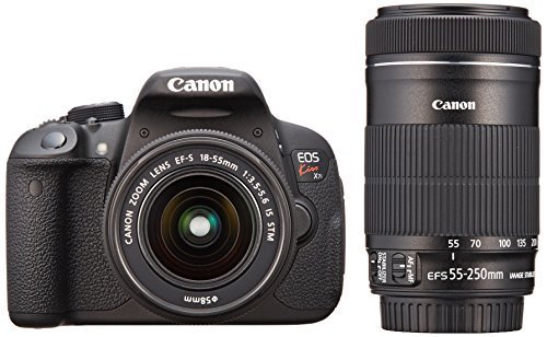 Canon デジタル一眼レフカメラ EOS Kiss X7i ダブルズームキット EF-S18-55 IS STM/EF-S55-250 IS STM付属 KISSX7I-WKIT【中古品】