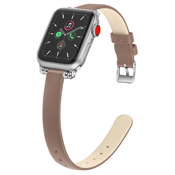 GAACAL Apple Watch Series 1-9/SE1-2/ULTRA 2(42/44/45/49mm)用「ラテ色」PUレザーバンド ブラウン W00061BRB