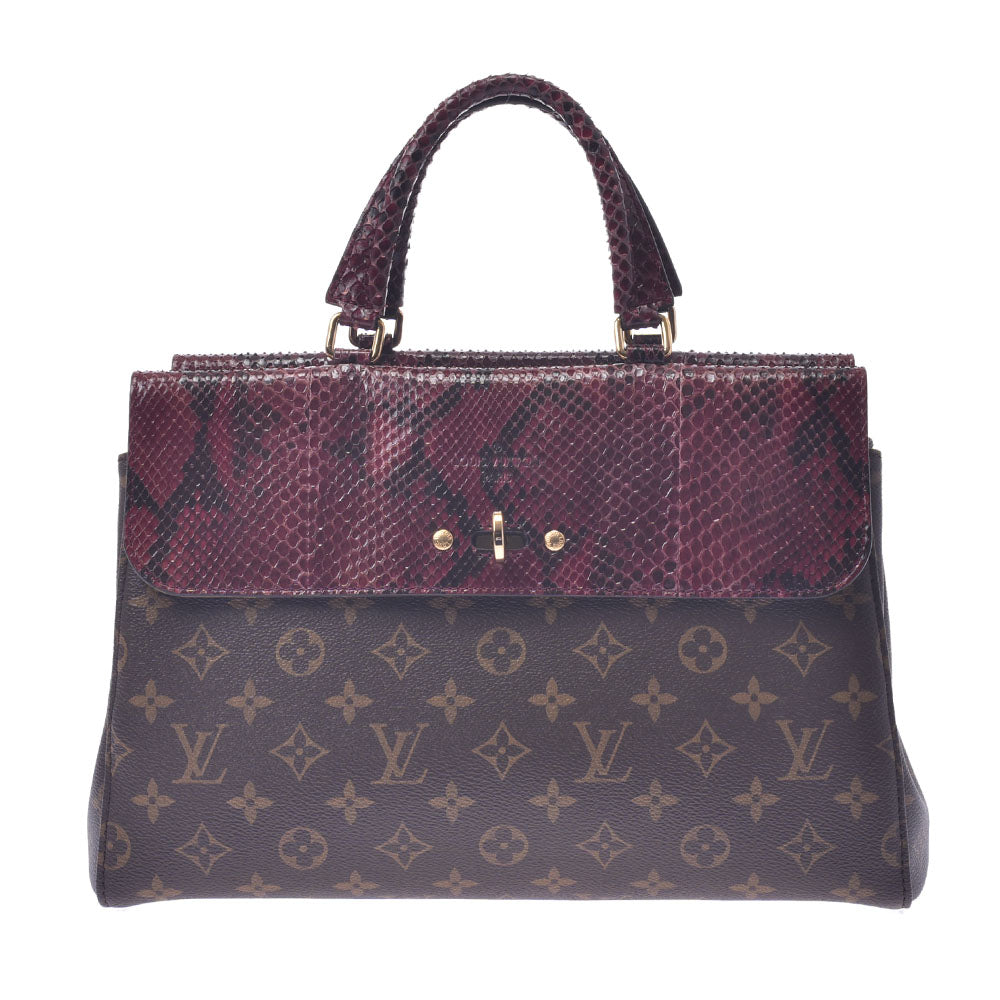 LOUIS VUITTON ルイヴィトン モノグラム ヴィーナス 2WAYバッグ レディース モノグラムキャンバス パイソン ハンドバッグ Aランク 中古 