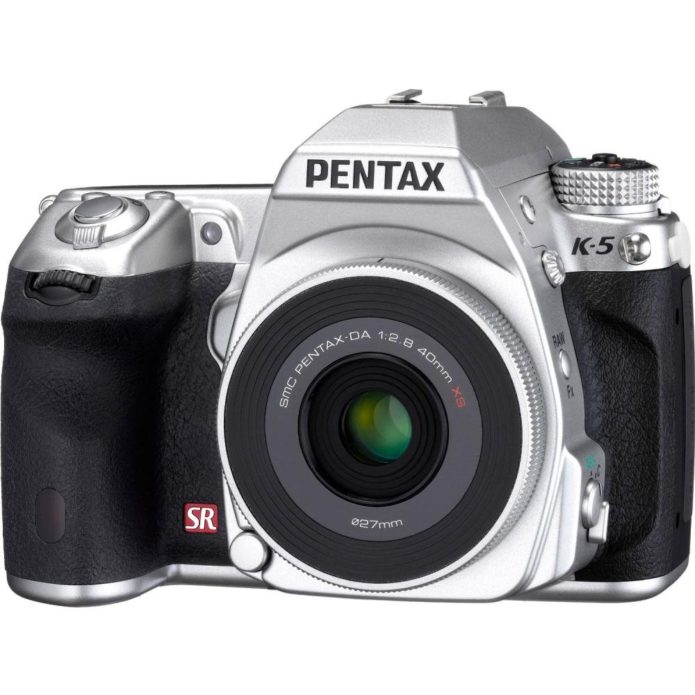 PENTAX デジタル一眼レフカメラ K-5 レンズキット シルバー (DA40mm F2.8 XS シルバー付属 世界限定1500台)【中古品】