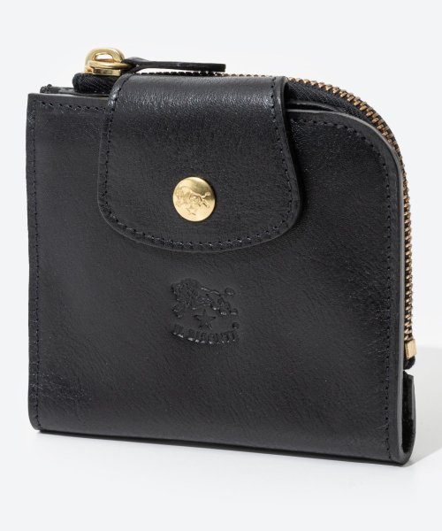 イル ビゾンテ IL BISONTE SMW175 PV0005 二つ折り財布 Medium Wallet Acero メンズ レディース 財布 ミディアム 小