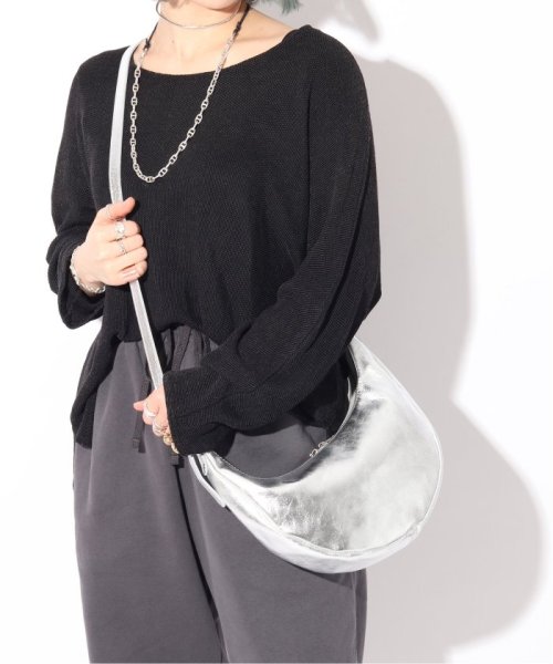 【blancle/ ブランクレ】M.LETHER 2WAY MOON BAG