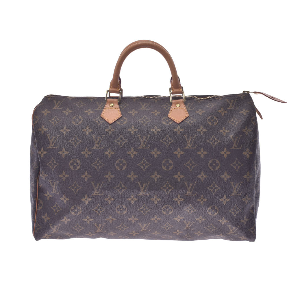 LOUIS VUITTON ルイヴィトン モノグラム スピーディ40 ブラウン M41522 ユニセックス モノグラムキャンバス ハンドバッグ ABランク 中古 