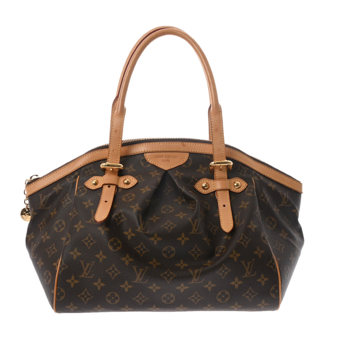 LOUIS VUITTON ルイヴィトン モノグラム ティヴォリ GM ブラウン M40144 レディース モノグラムキャンバス ハンドバッグ ABランク 中古 