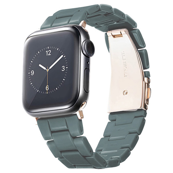 GAACAL Apple Watch Series 1-8/SE1-2 [38/40/41mm]用プラスチックバンド グレーグリーン Z00147MBA