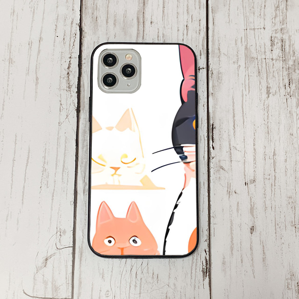 iphoneケース2-1-35 iphone 強化ガラス ねこ・猫・ネコ 箱2 かわいい アイフォン iface