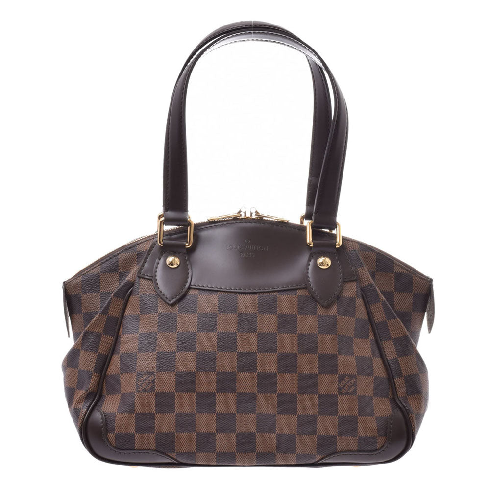 LOUIS VUITTON ルイヴィトン ダミエ ヴェローナPM ブラウン N41117 レディース ハンドバッグ Aランク 中古 