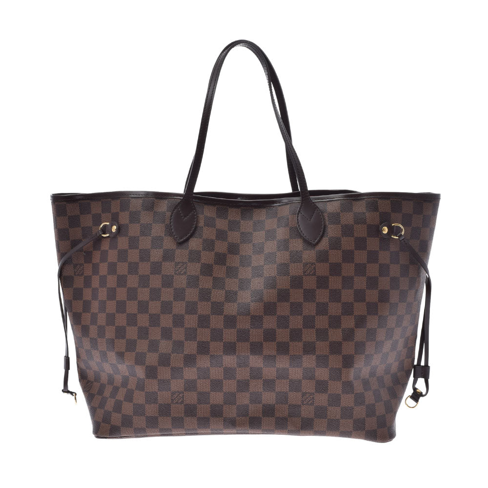 LOUIS VUITTON ルイヴィトン ダミエ ネヴァーフルGM ブラウン N41357 レディース ダミエキャンバス トートバッグ Aランク 中古 