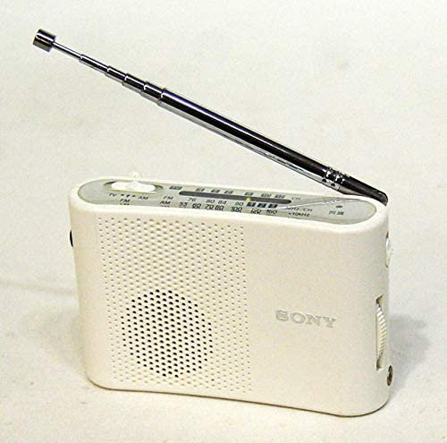 SONY ソニー ICF-50V-W ホワイト TV(1-12ch)/FM/AMハンディポータブルラジオ【中古品】