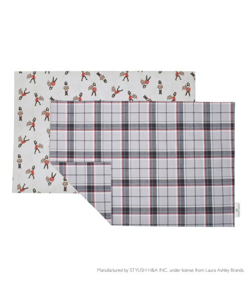 LAURA ASHLEY ランチョンマット　ラージタイプ　Highland check&Vintage Soldier