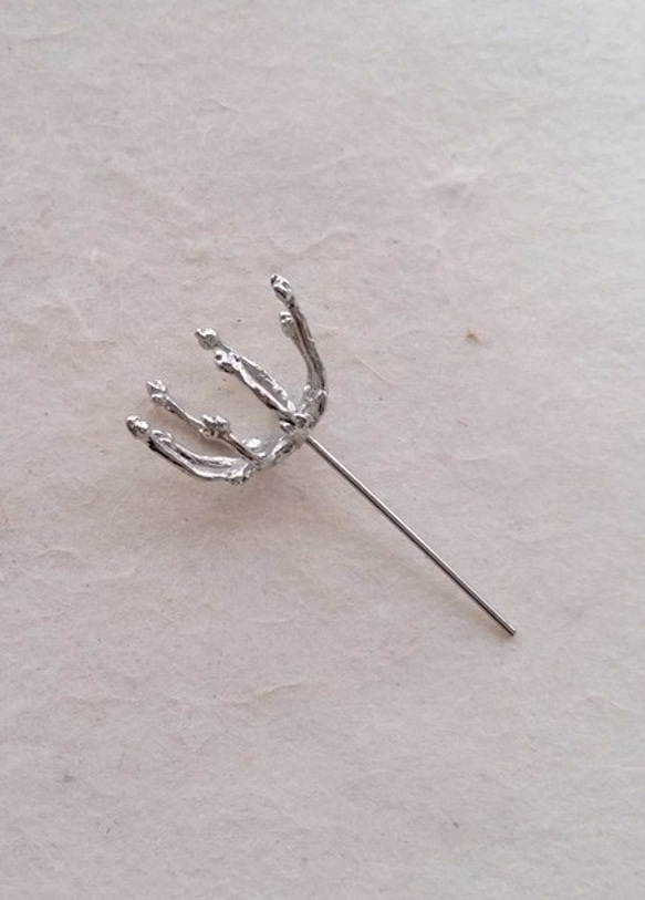 【sale】Original metal parts～Twiggie pin～ シルバー(L)