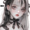 original sticker « no.663 »     //     人物ステッカー オリジナルステッカー