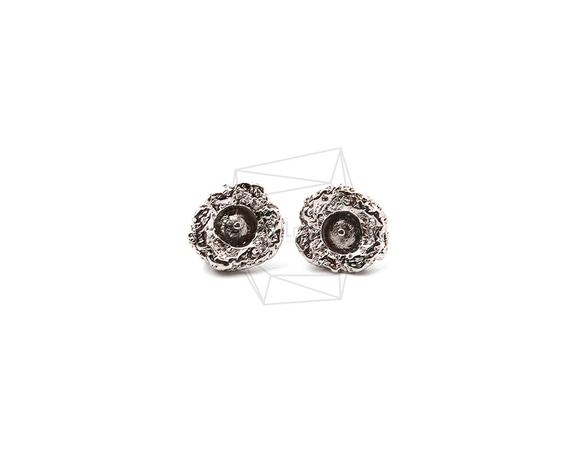 ERG-1110-R【2個入り】ハンマーラウンドピアス/Hammered Round Post Earrings