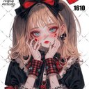 original sticker « no.1610 »     //     人物ステッカー オリジナルステッカー オリジナル人物ステッカー ステッカー