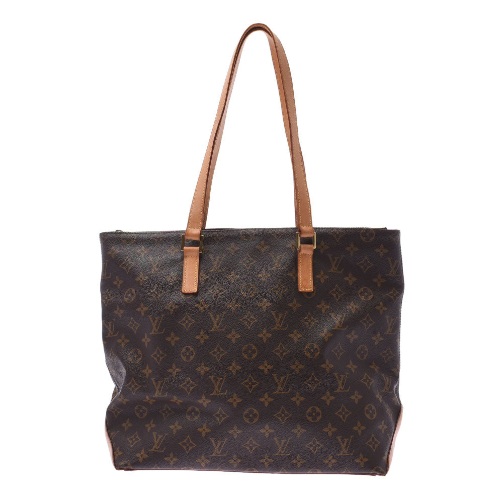 【年末の贈り物】LOUIS VUITTON ルイヴィトン モノグラム カバ・メゾ トートバッグ ブラウン M51151 ユニセックス モノグラムキャンバス ハンドバッグ Bランク 中古 