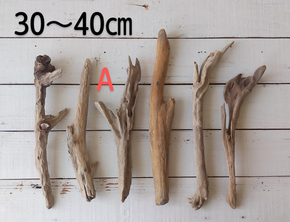 ３０～４０ｃｍ　太め６本セット　(C.Dは売り切れました！)流木素材  インテリア・加工用