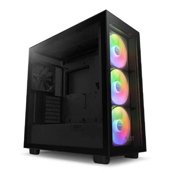 NZXT RGBファン搭載 プレミアムATX ミドルタワー ブラック CM-H71EB-02