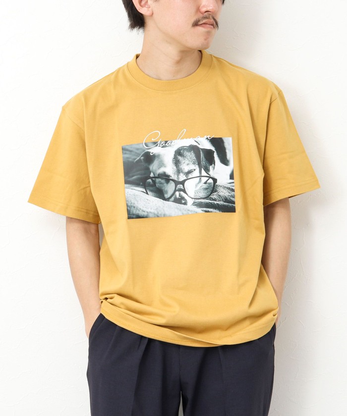 ノーリーズグッドマン/GOODMAN CAT&DOG photo T－shirts フォトプリント･･･