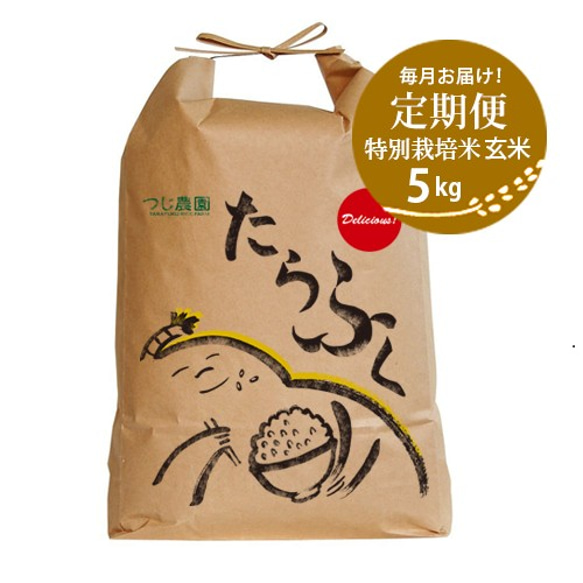 【定期便12回】特別栽培　玄米5kg