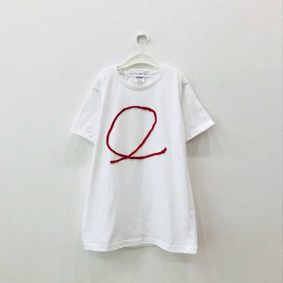 【キッズMサイズ】ビッグTシャツ(まる)White