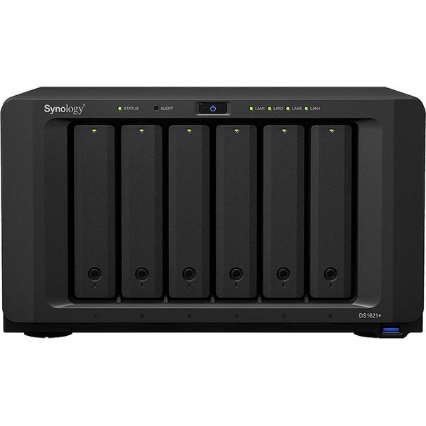 Synology ４コアＲｙｚｅｎ　ＣＰＵ搭載　６ベイＮＡＳ　ＤｉｓｋＳｔａｔｉｏｎ　ＤＳ１６２１＋　1台（直送品）