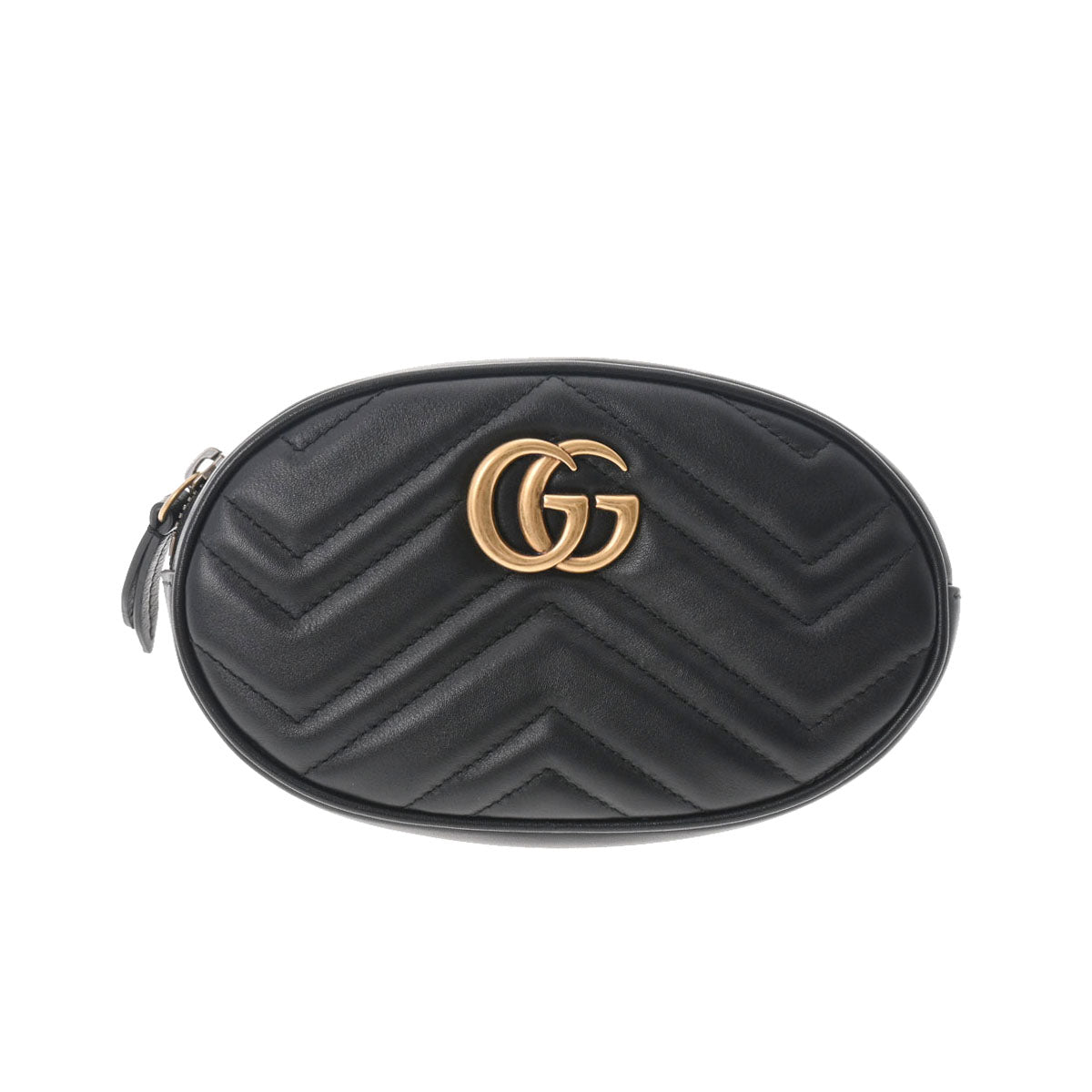 GUCCI グッチ GGマーモント ブラック ゴールド金具 476434 レディース カーフ ボディバッグ Aランク 中古 