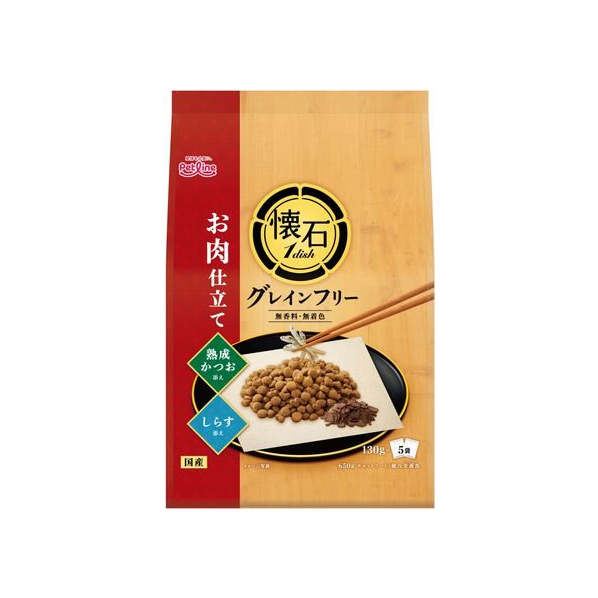 ペットライン 懐石1dish GFお肉仕立かつおとしらす650g FC149NA