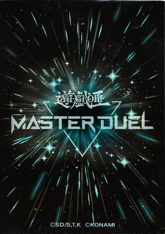 〔状態A-〕スリーブ『MASTERDUELブラック(特製ケース付)』100枚入り【-】{-}《スリーブ》