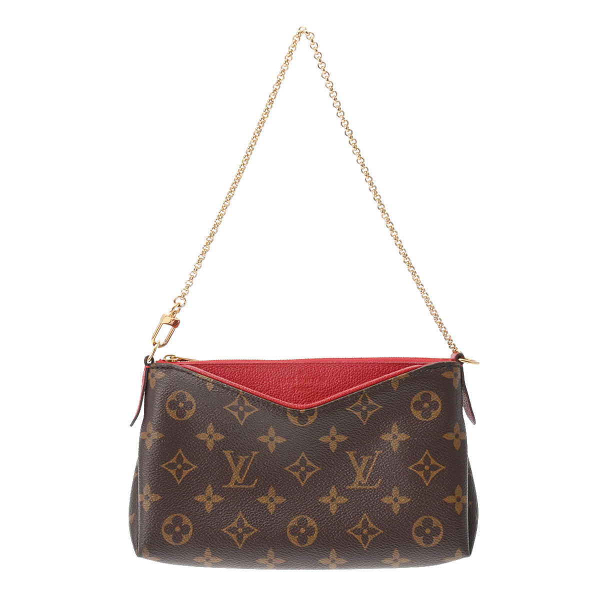 LOUIS VUITTON ルイヴィトン モノグラム パラスクラッチ 2WAY ブラウン スリーズ M41638 レディース モノグラムキャンバス ショルダーバッグ Aランク 中古 