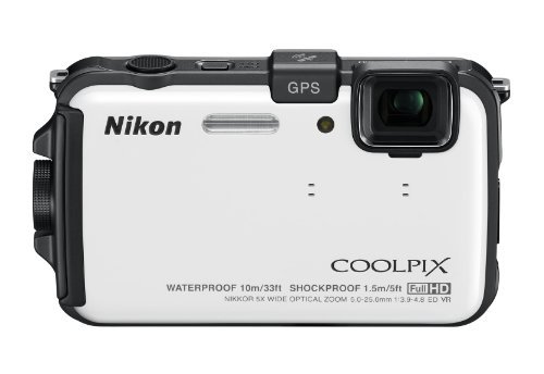 Nikon デジタルカメラ COOLPIX (クールピクス) AW100 ナチュラルホワイト AW100WH【中古品】