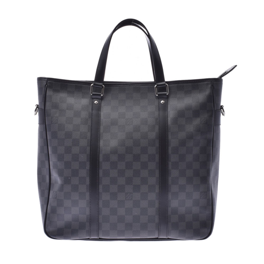 LOUIS VUITTON ルイヴィトン ダミエ グラフィット タダオ 2WAYバッグ ブラック N51192 メンズ ハンドバッグ Aランク 中古 