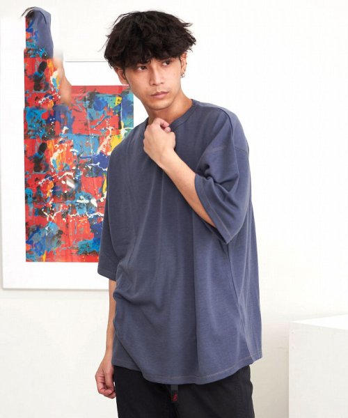 CavariA T/RポンチステッチTシャツ