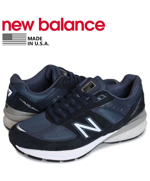 ニューバランス new balance 990 スニーカー メンズ Dワイズ MADE IN USA ネイビー M990NV5 [予約 1/28 追加入荷予定]