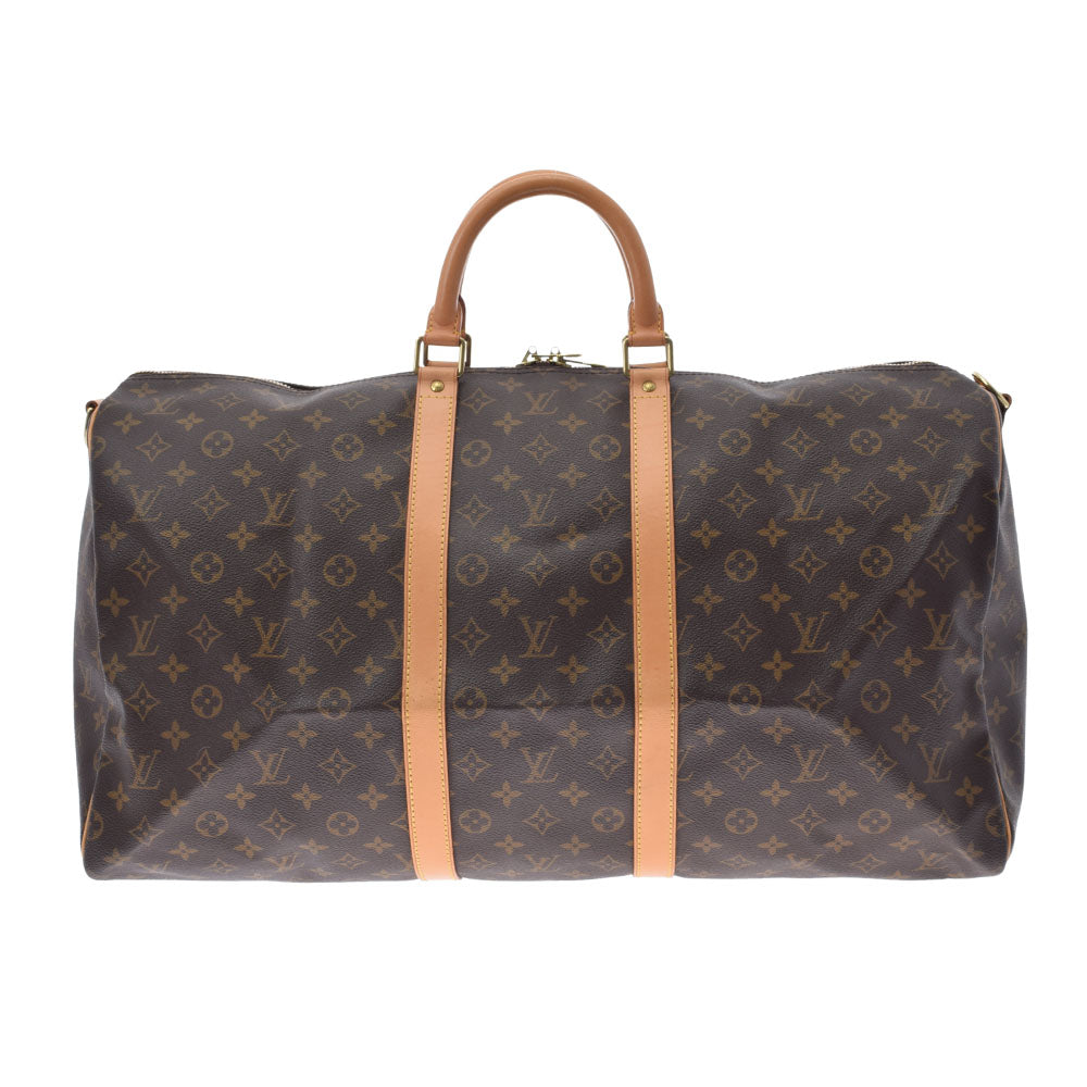 LOUIS VUITTON ルイヴィトン モノグラム キーポルバンドリエール55 ブラウン M41414 ユニセックス モノグラムキャンバス ボストンバッグ ABランク 中古 