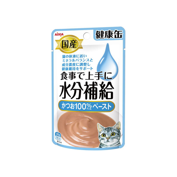 アイシア 国産 健康缶パウチ 水分補給かつおペースト FC05228-KZJ-7