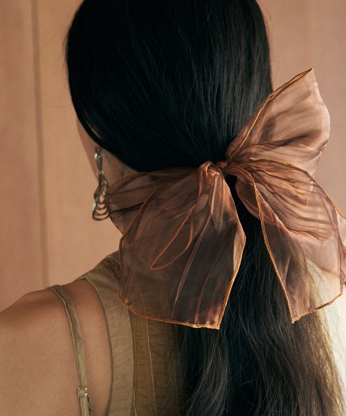 ORGANDY RIBBON HAIR TIE